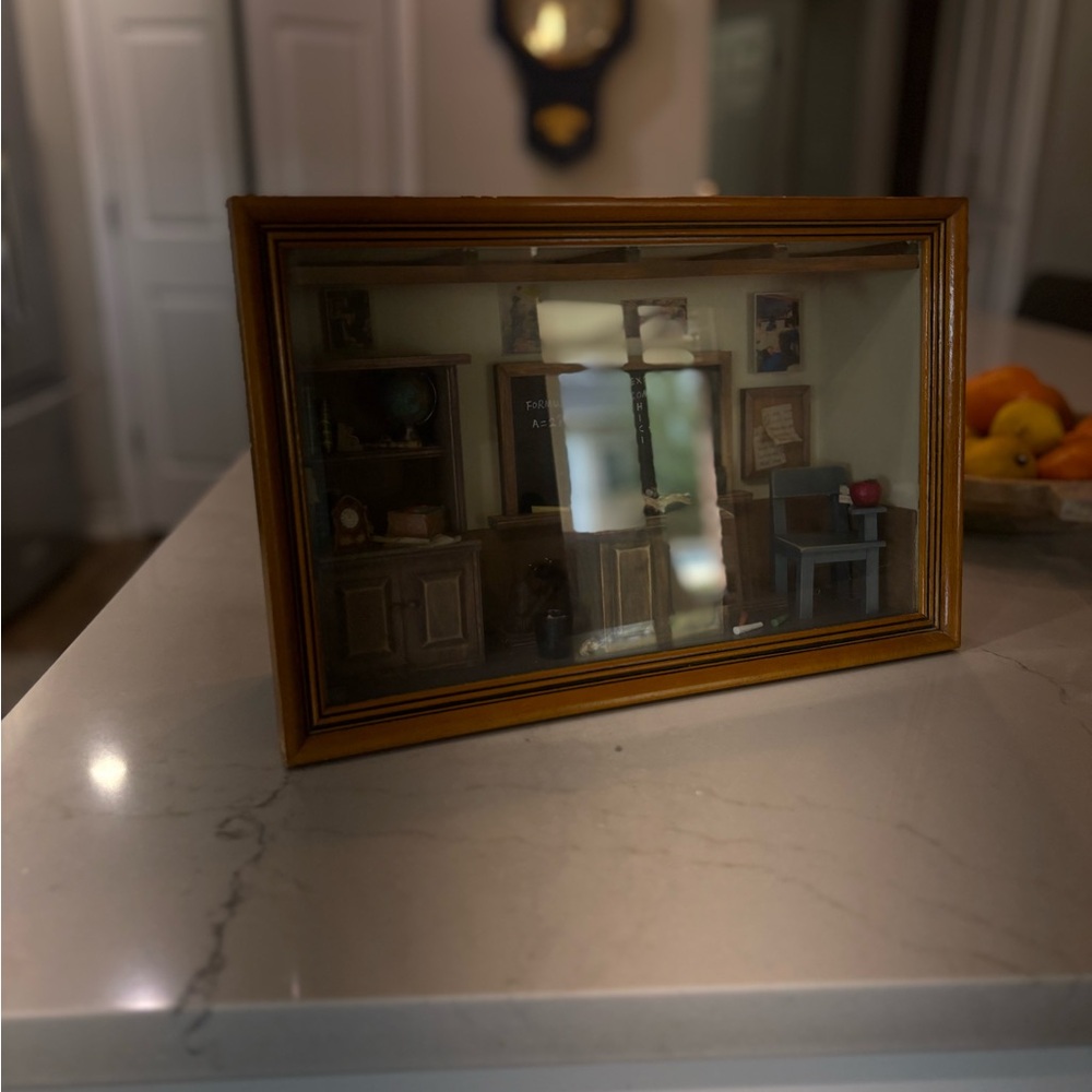 Miniature Room Shadow Box with Wooden Frame